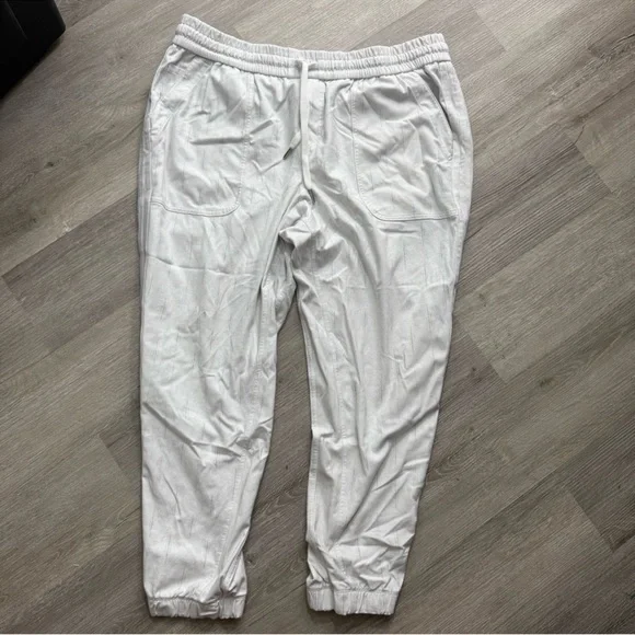 Athleta Farallon Jogger Pant Birch Grey Plus Size 18 Tracks Pants White Legging - Picture 5 of 10
